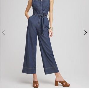 Chico's Blue Denim Jumpsuit